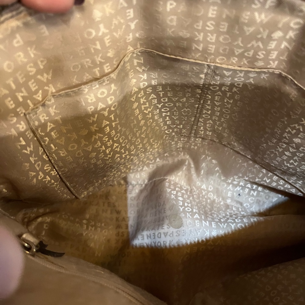 EUC Kate Spade Wellesley Rachelle Gold Leather Handbag - Picture 9 of 16